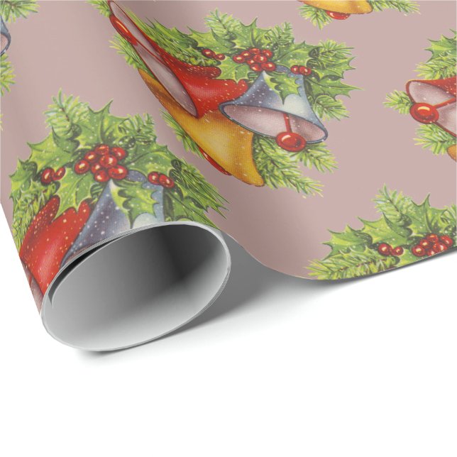Papel de embrulho sinos de Natal (Ponta do rolo)