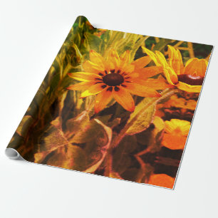 Papel de embrulho Sonho de flores amarelas