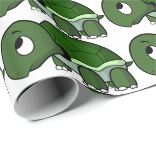 Papel de Embrulho - Tartaruga Divertida