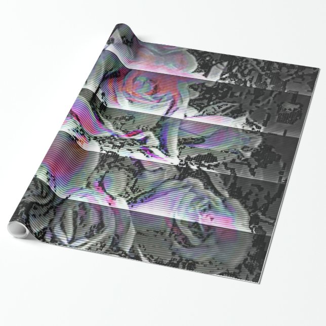Papel de embrulho Techno Bouquet (Desenrolado)