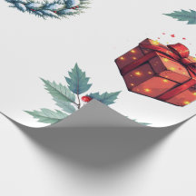 Papel de embrulho - Tema Natal
