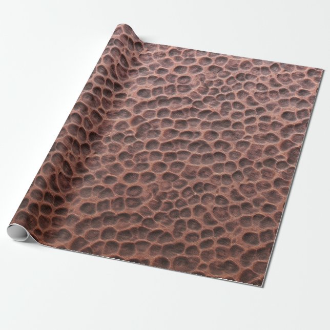 Papel de embrulho texturizado em cobre (Desenrolado)
