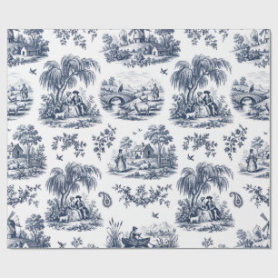 Papel de embrulho Toile francês