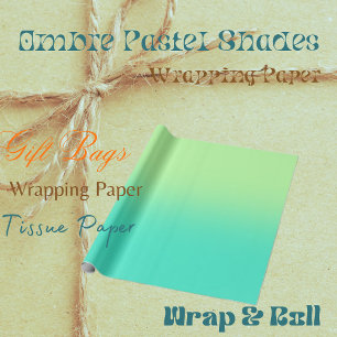 Papel de embrulho Tons Pastel Ombre