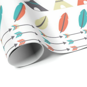 Papel de Embrulho - Tribal Teepee