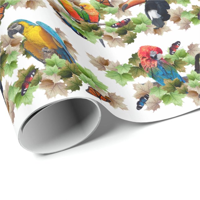 Papel de embrulho tropical (Ponta do rolo)