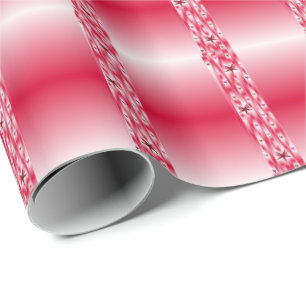 Papel de embrulho único e brilhante, colorido e fe