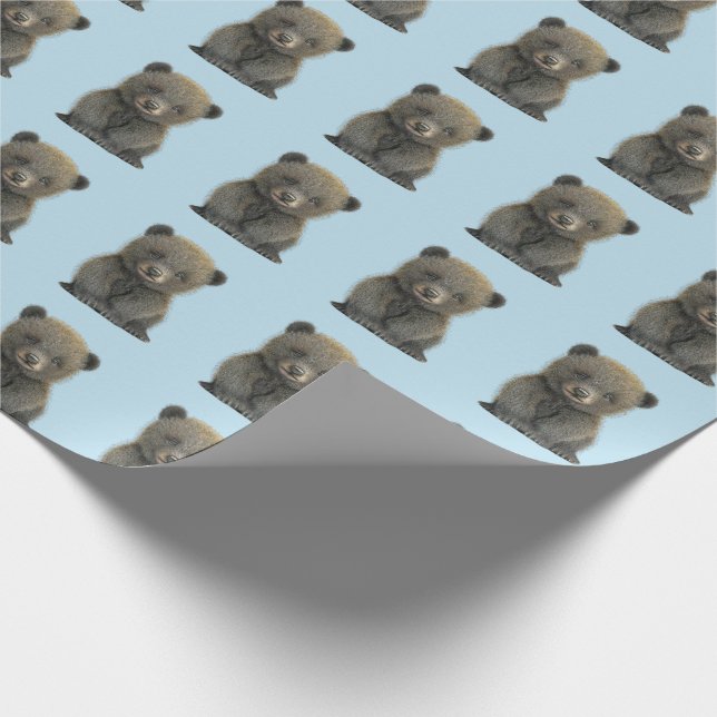 Papel de embrulho ursinho bebê (Ponta)