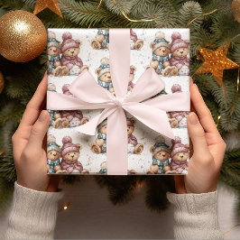 Papel de embrulho Ursos de pelúcia Natal Caprichos