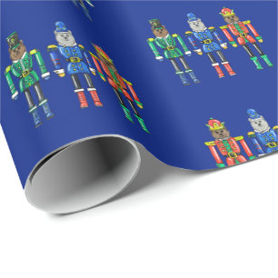 Papel de embrulho Ursos de quebra-nozes