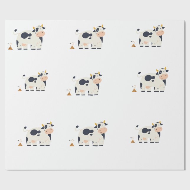 Papel de embrulho “Vaca Mal-humorada” (Aberto)