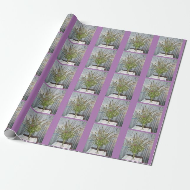 Papel de embrulho vaso de grama NH (Desenrolado)