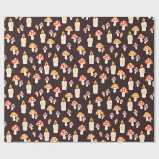 Papel de embrulho Velas e Cogumelos