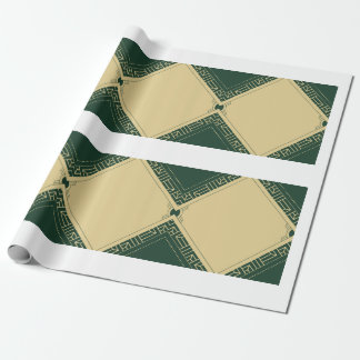 Papel de embrulho verde