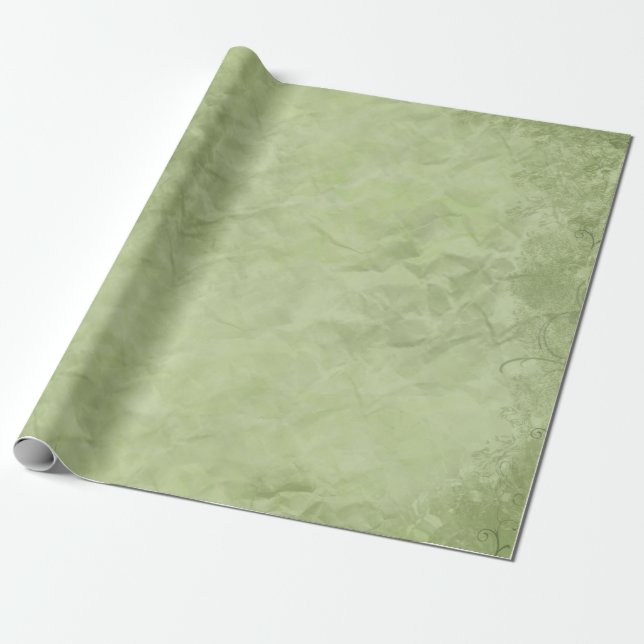 Papel de embrulho verde bonito para qualquer ocasi (Desenrolado)
