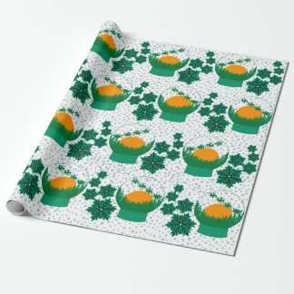 Papel de embrulho verde-claro para o globo da neve