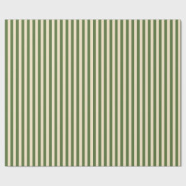 Papel de embrulho verde oliva e creme vertical