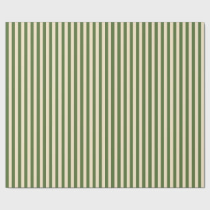 Papel de embrulho verde oliva e creme vertical