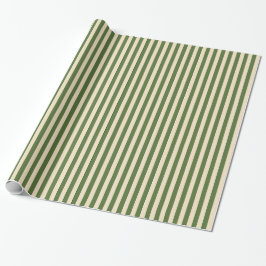 Papel de embrulho verde oliva e creme vertical