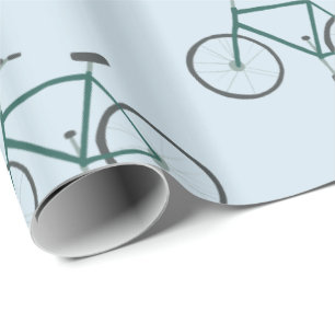 Papel de embrulho verde pequeno do azul do teste