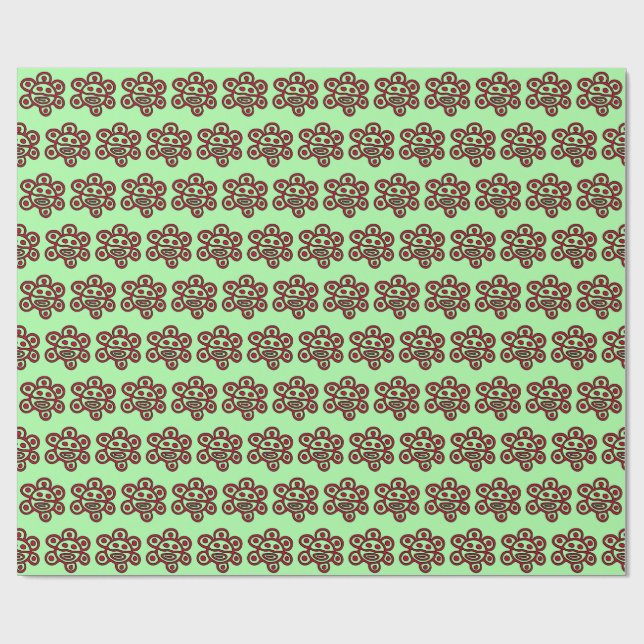 Papel de embrulho vermelho de Natal Boricua (Aberto)
