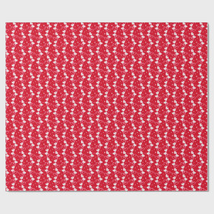 Papel de embrulho vermelho, Love Hearts Doddles