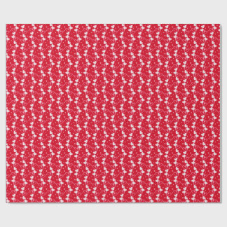 Papel de embrulho vermelho, Love Hearts Doddles