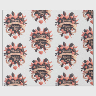 papel de embrulho vintage do dia dos namorados