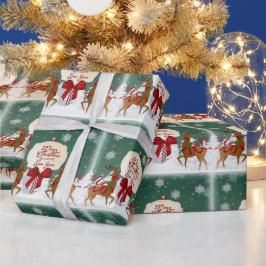 Papel de embrulho vintage Feliz Natal