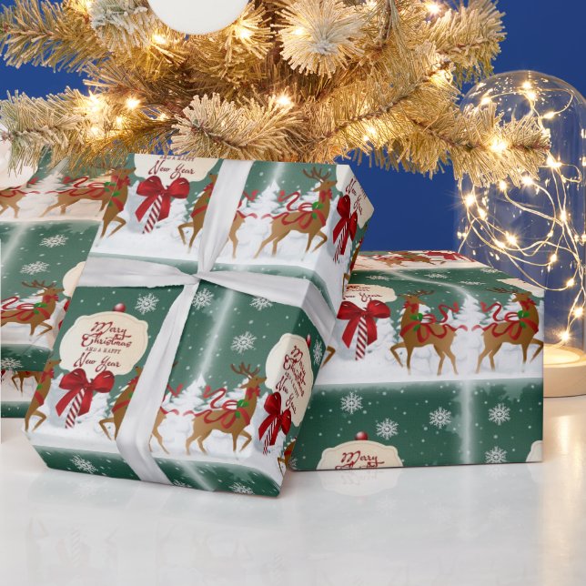 Papel de embrulho vintage Feliz Natal (Feriados)