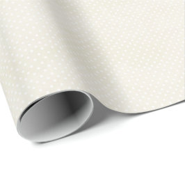Papel de embrulho Vintage OffWhite com bolinhas Co