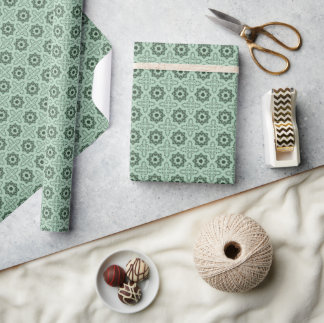 Papel de embrulho Vintage Winter Stars