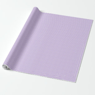 Papel de embrulho violeta e gingham de verificação