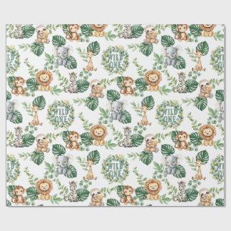 Papel de embrulho Wild One Safari