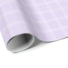 Papel de embrulho xadrez de janela em lavanda
