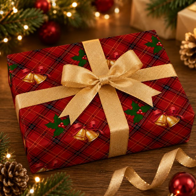 Papel de embrulho Xadrez de Natal (Criador carregado)
