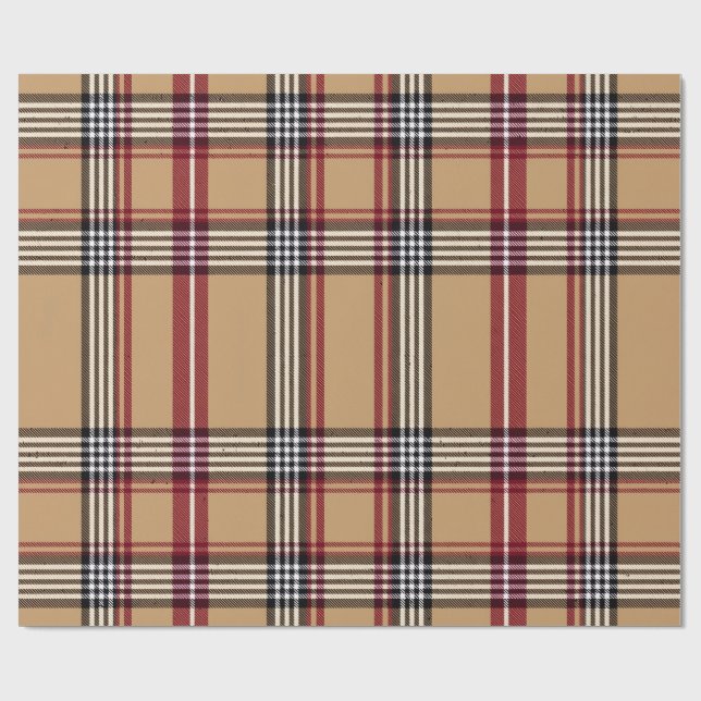 Papel de Embrulho Xadrez Heritage (Aberto)