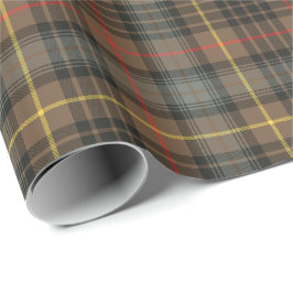 Papel de embrulho xadrez marrom