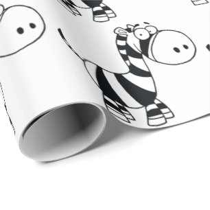 Papel de embrulho - Zebra-Bebê