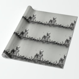 Papel de embrulho zombificado