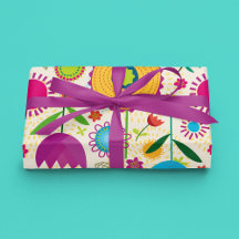 Papel de empacotamento de folhas planas desenhado