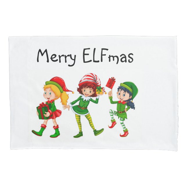 Papel de empacotamento de padrões de Natal do ELF (Frente)