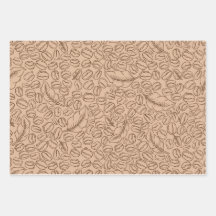 Papel de empacotamento de presente de café para am