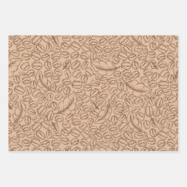 Papel de empacotamento de presente de café para am