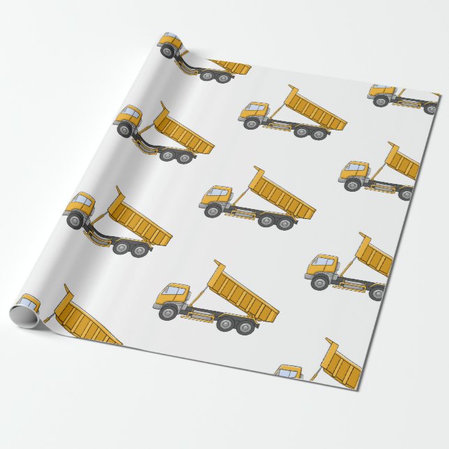 Papel de empacotamento de presente de caminhão de  (Desenrolado)