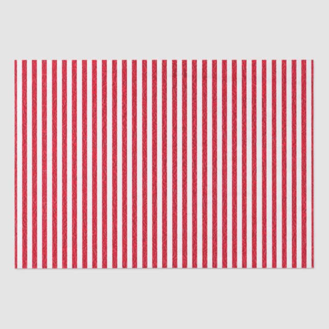 Papel de empacotamento em branco e vermelho (Frente )