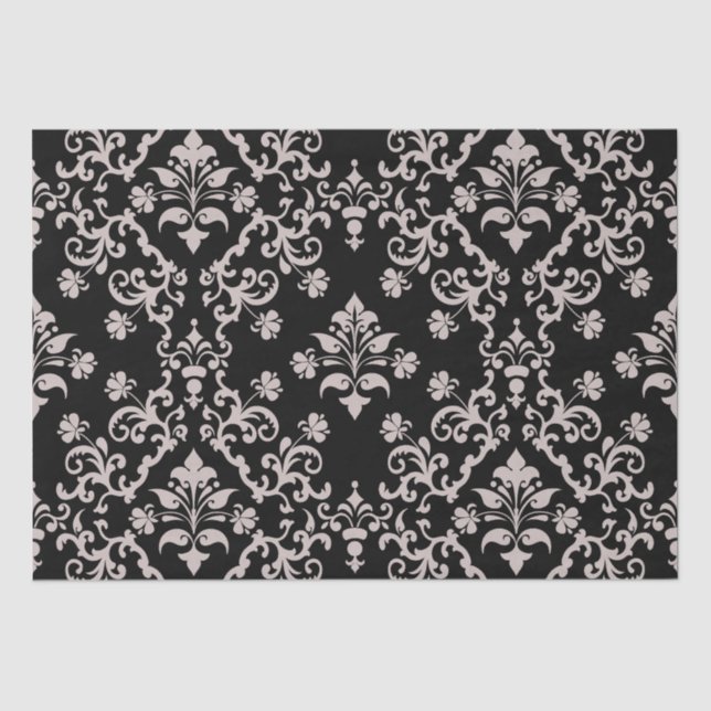 Papel de enrolamento a preto e a rosa da imagem (Frente )