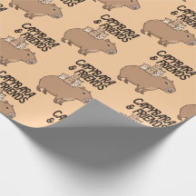 Papel de enrolamento Capybara | Presente divino e 
