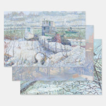 Papel de enrolamento de natais vintages NOVA IORQU