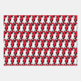 Papel de enrolamento do Design do Gatinho branco p